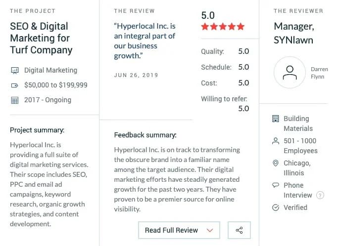 Chicago Roof Deck Client Review Details