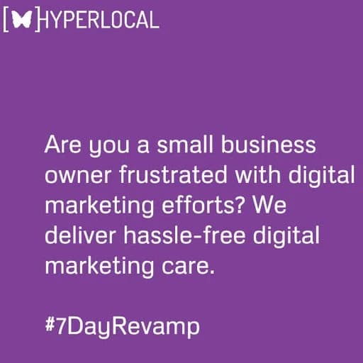 Hyperlocal Platform - Get Seen and Grow tagline